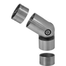 Spojovací oblúk s kĺbom s medzikusmi, ø 42 mm, AISI 304 Spojovací oblúk s kĺbom s medzikusmi, ø 42 mm, AISI 304